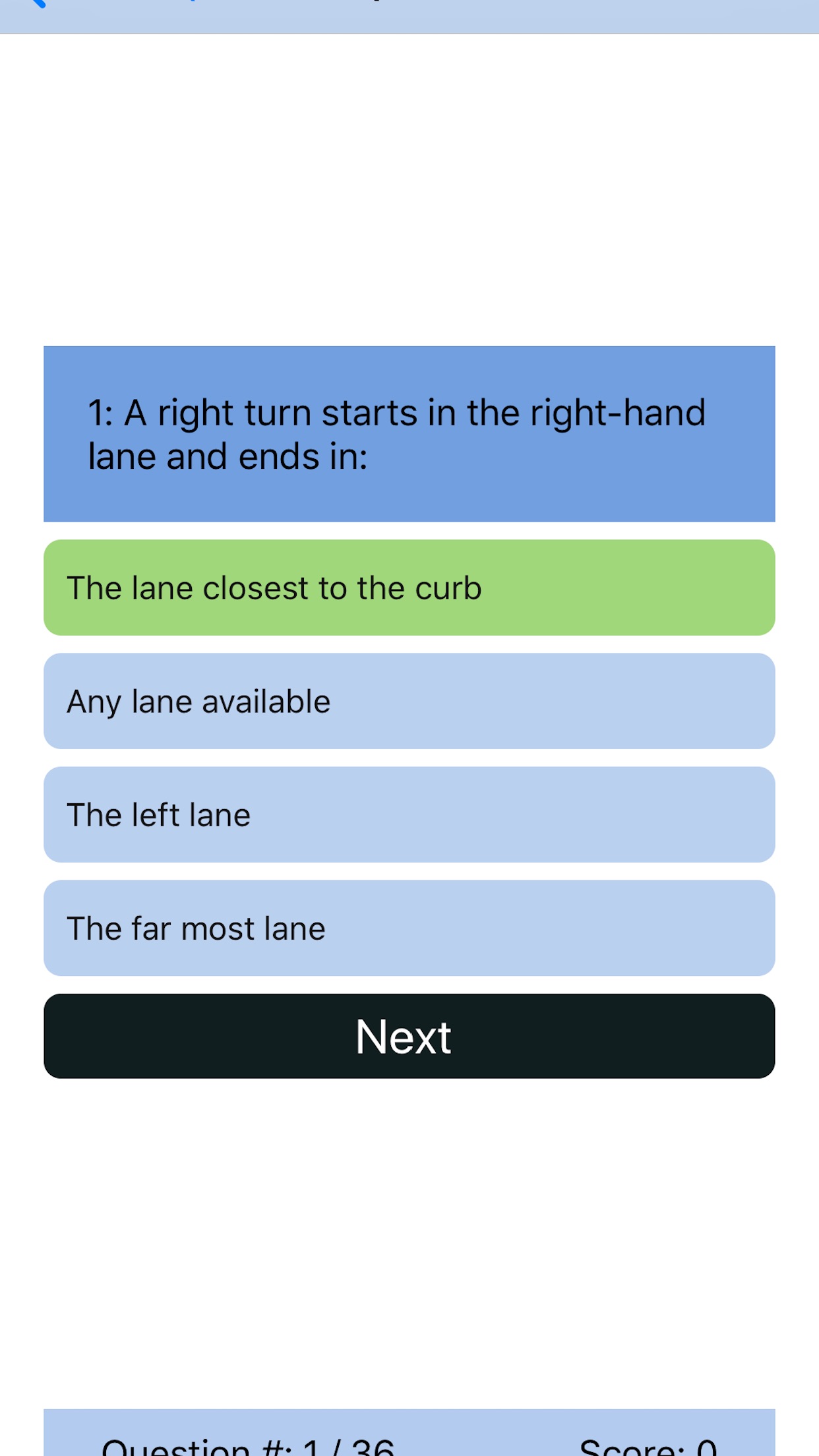 Screenshot 10 of DMV QUIZ U.S