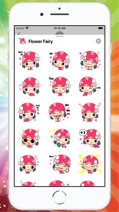 Screenshot #1 pour Flower Fairy Stickers