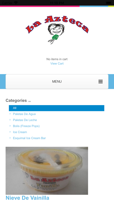Screenshot #1 pour Paleteria La Azteca
