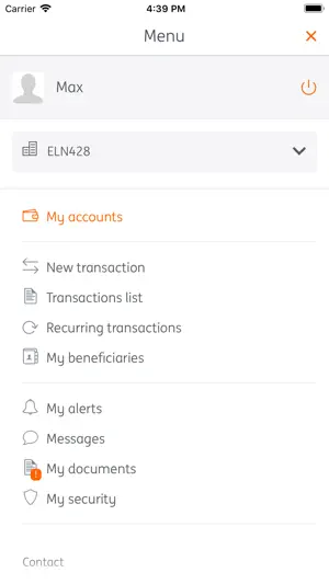 My ING Pro mobile screenshot 1