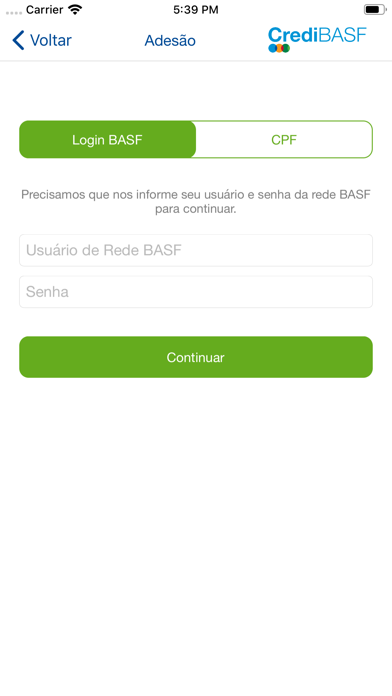 CrediBASF Screenshot