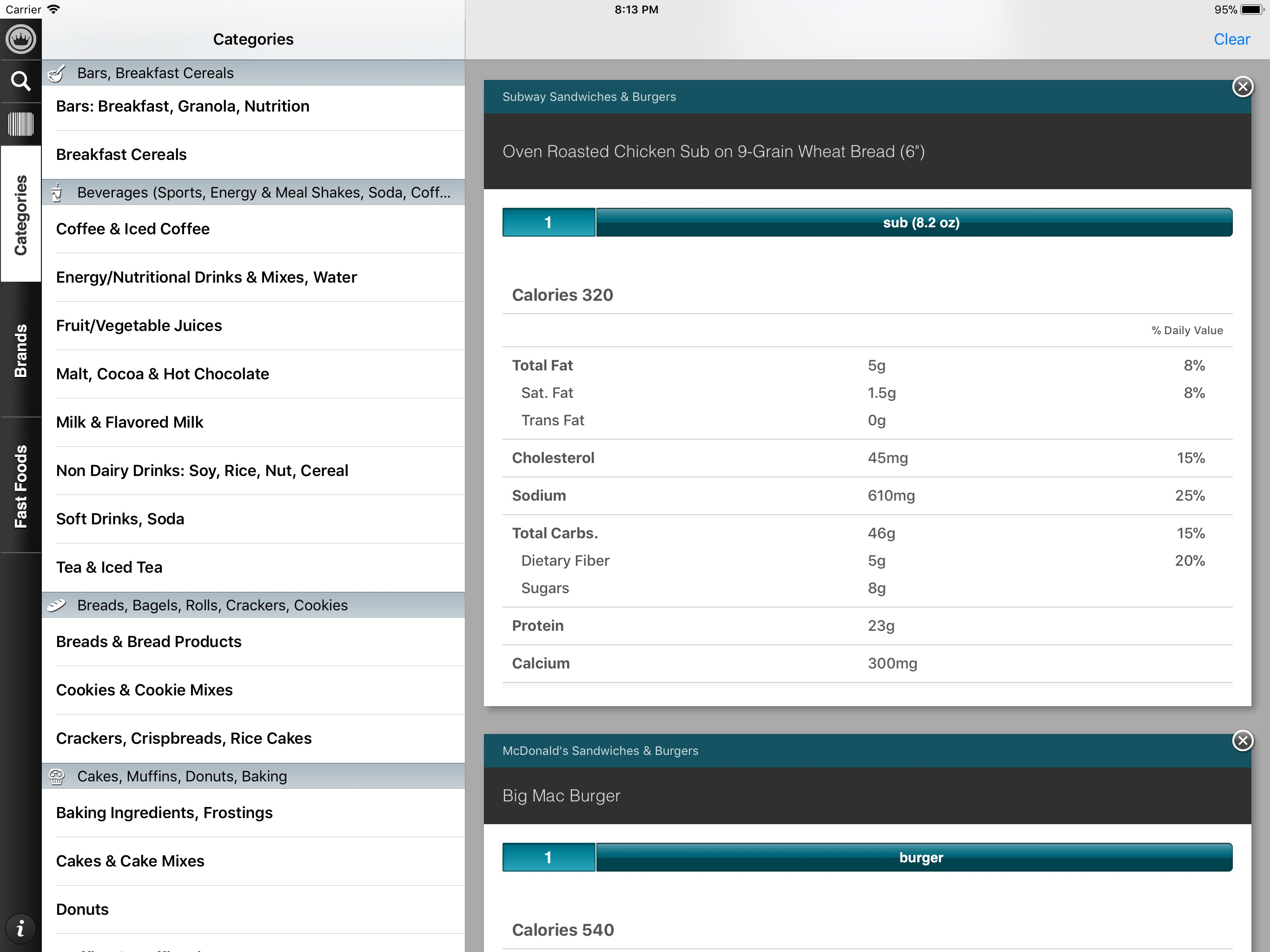 CalorieKing Food Search screenshot 6