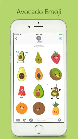 Game screenshot Avacado Emoji Stickers apk