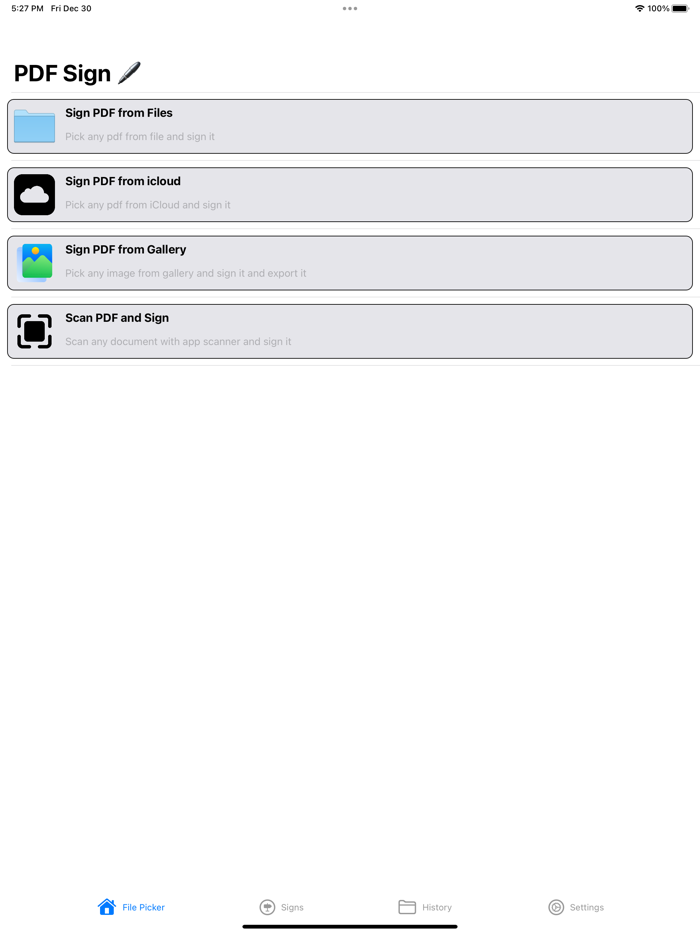 Sign documents e signature app