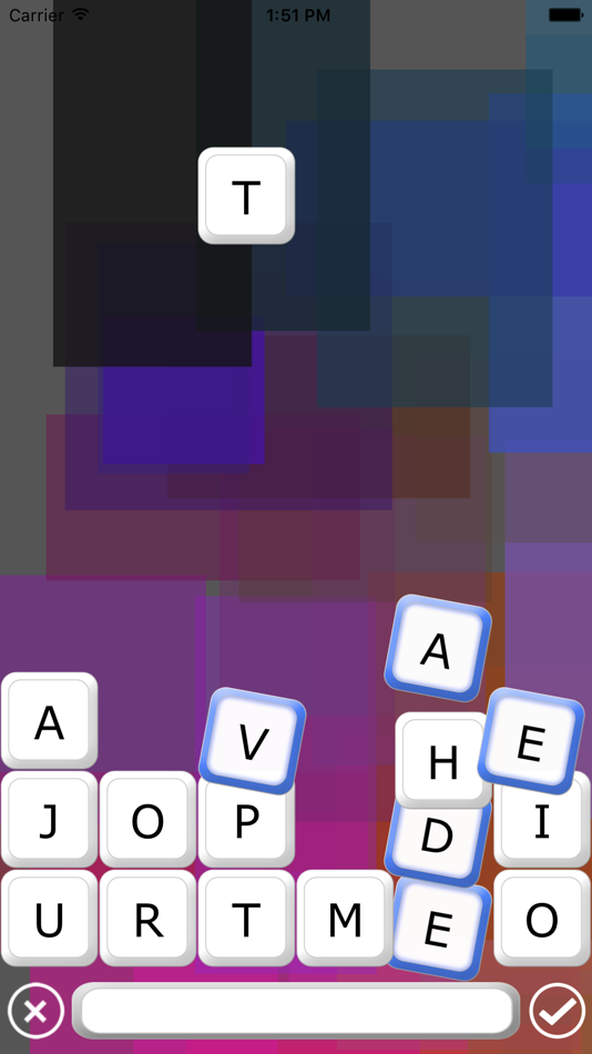 #2. Word Drop Game (iOS) Podle: JOhn Lyons