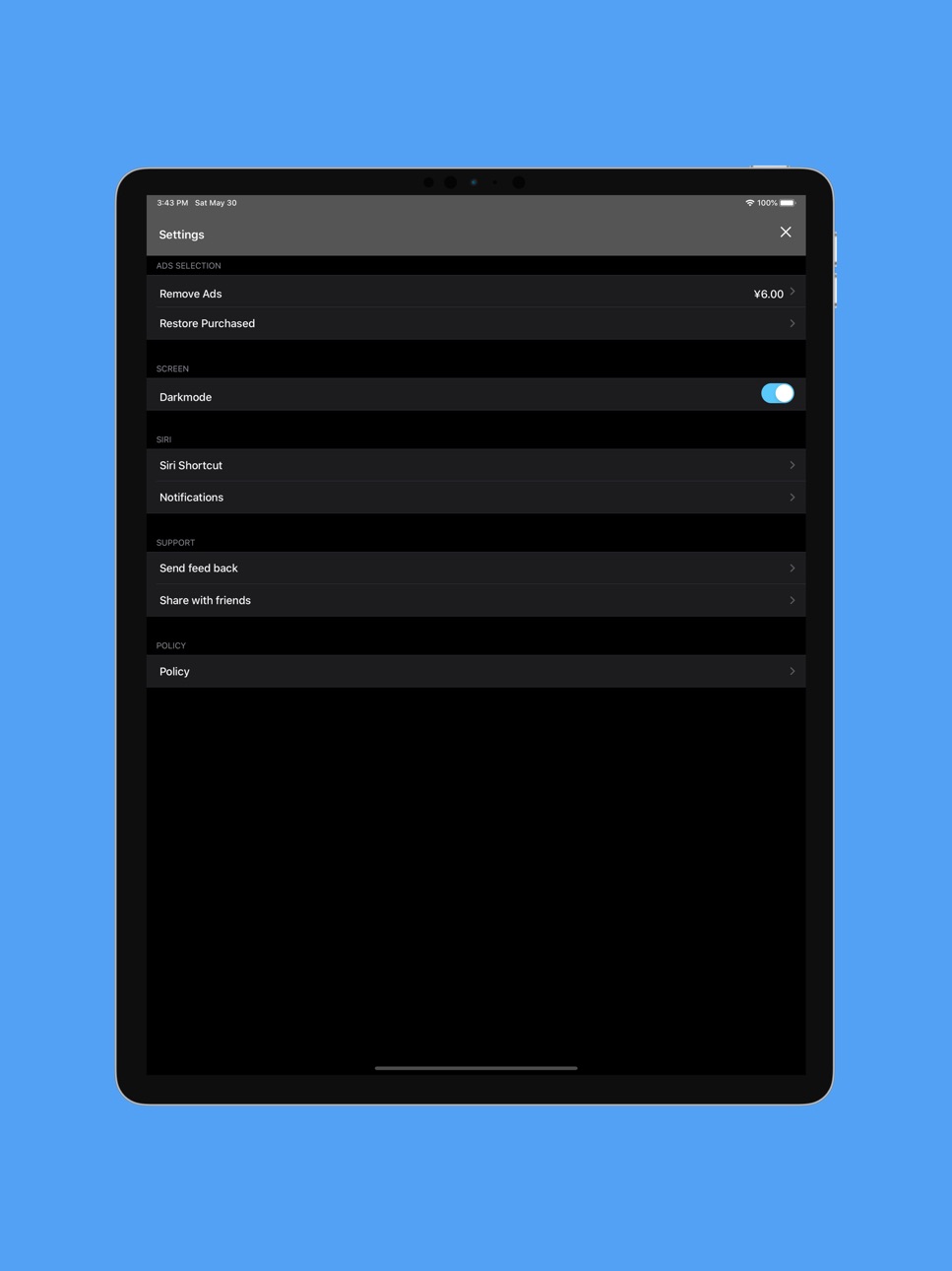 iPad screenshot