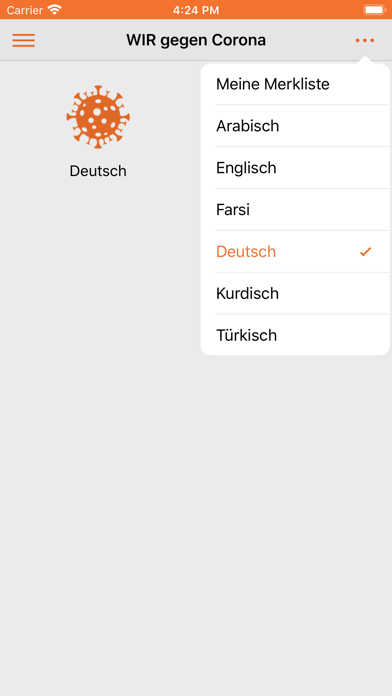Screenshot #1 pour WIR gegen Corona