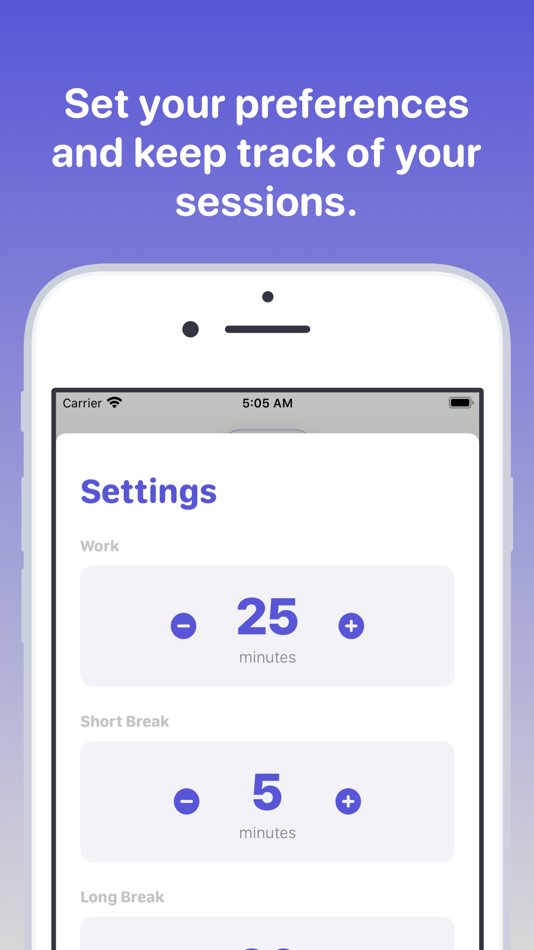 #3. Pomodoro Focus Timer (iOS) Podle: Pawanpreet Singh