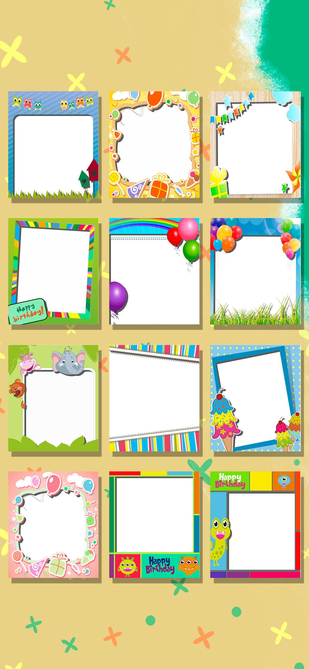 Happy birthday greeting cards