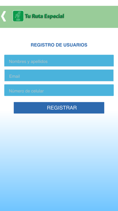 Tu Ruta Especial Pasajero Screenshot