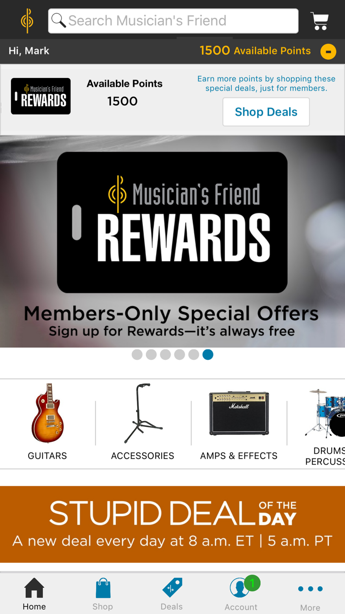 Musicians Friend Deals and Gear