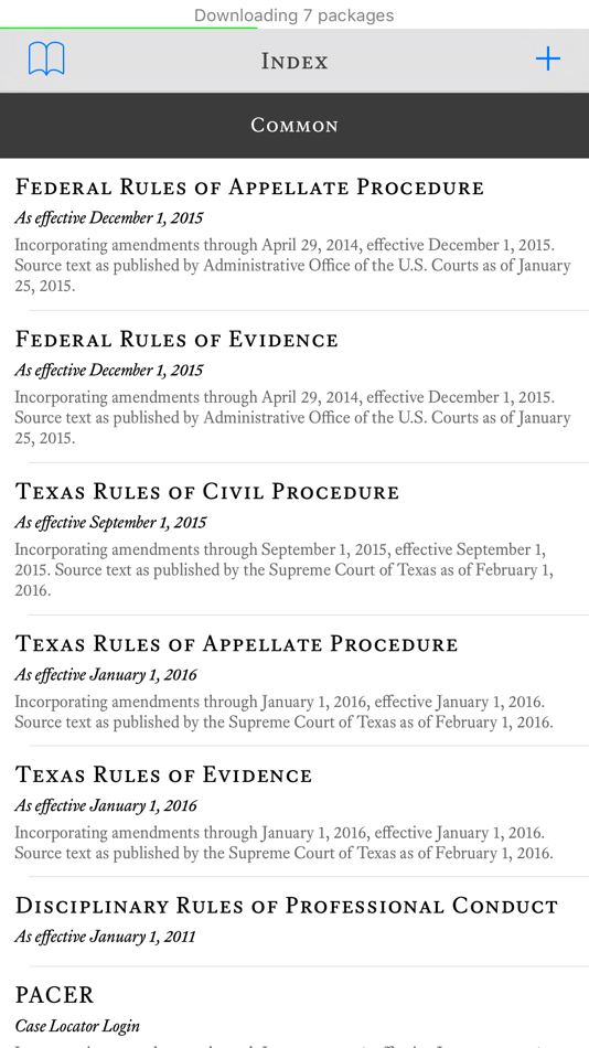 Texas Bar Legal - 4.5.11 - (iOS)