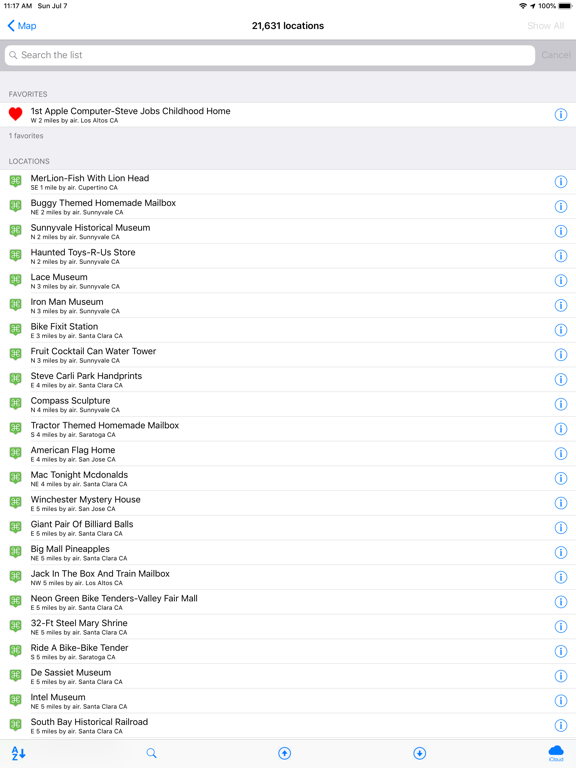 Offbeat Attractions iPad screenshot 4 - Travel app