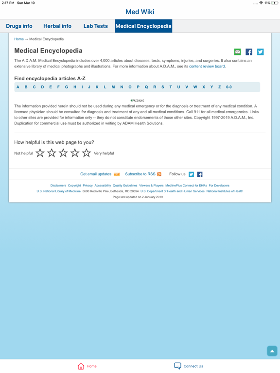 MedWiki iPad screenshot 5 - Medical app