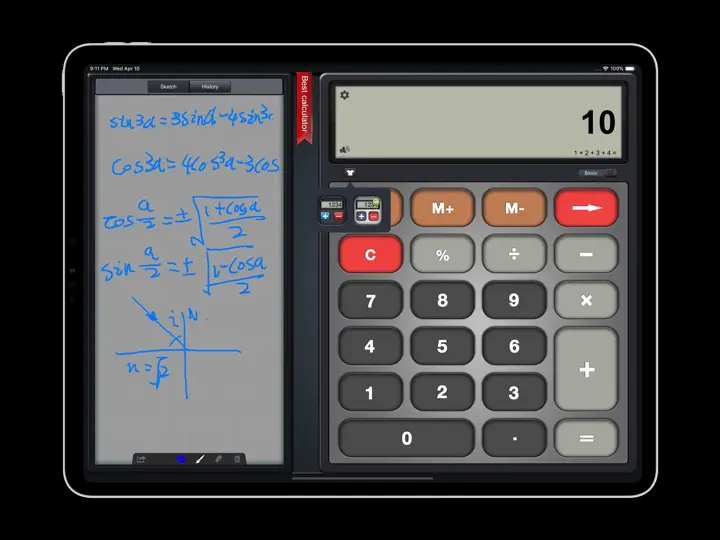 Скриншот Calculator HD For IPad. на iPhone 3