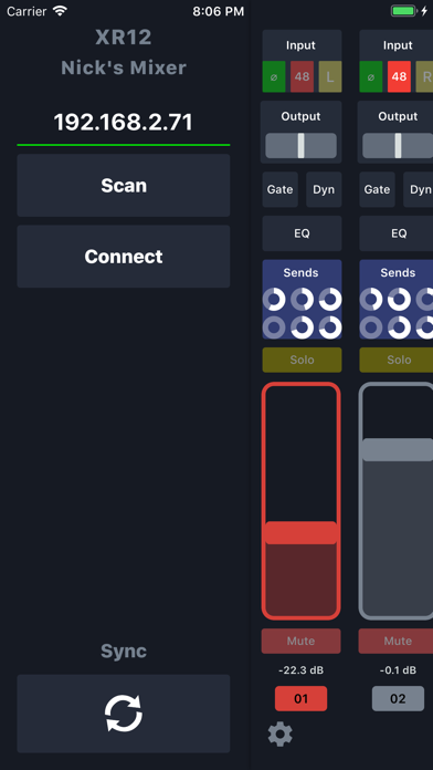 X Air Controller Screenshot