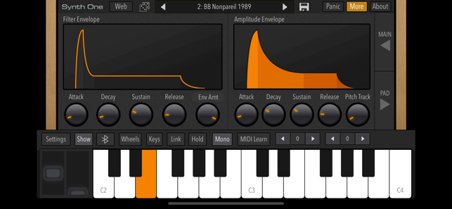 ‎AudioKit Synth One Synthesizer Screenshot