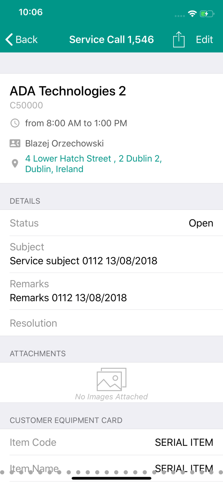 Service for SAP Business One screenshot 4