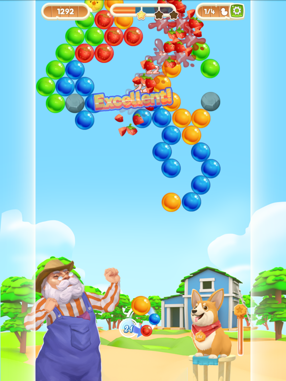Bubble Shooter Magic Farm iPad screenshot 5 - Games app