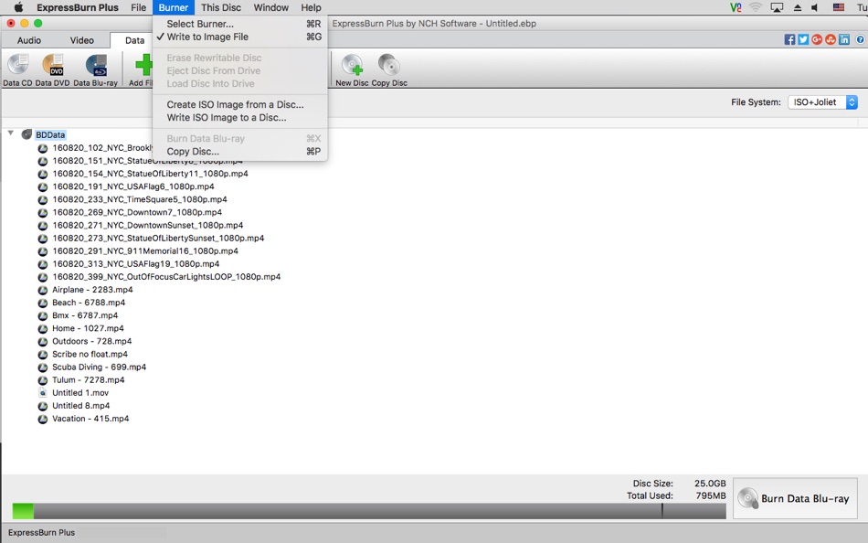 #5. Express Burn Plus (macOS) By: NCH Software