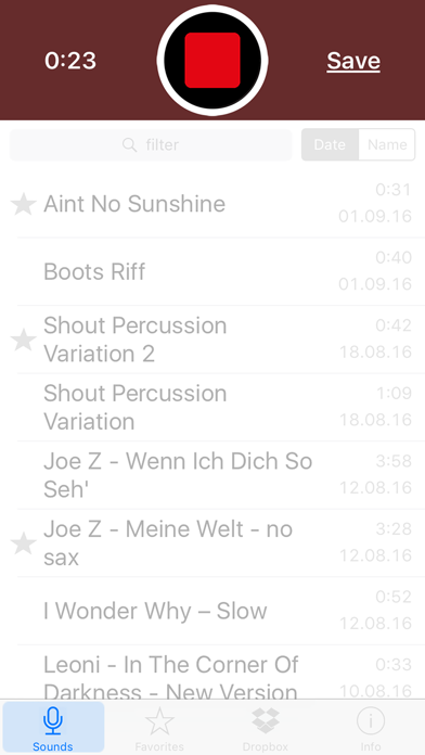 Screenshot #2 pour Sound Memos