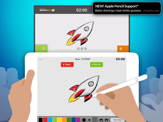 SketchParty TV iPad app afbeelding 2