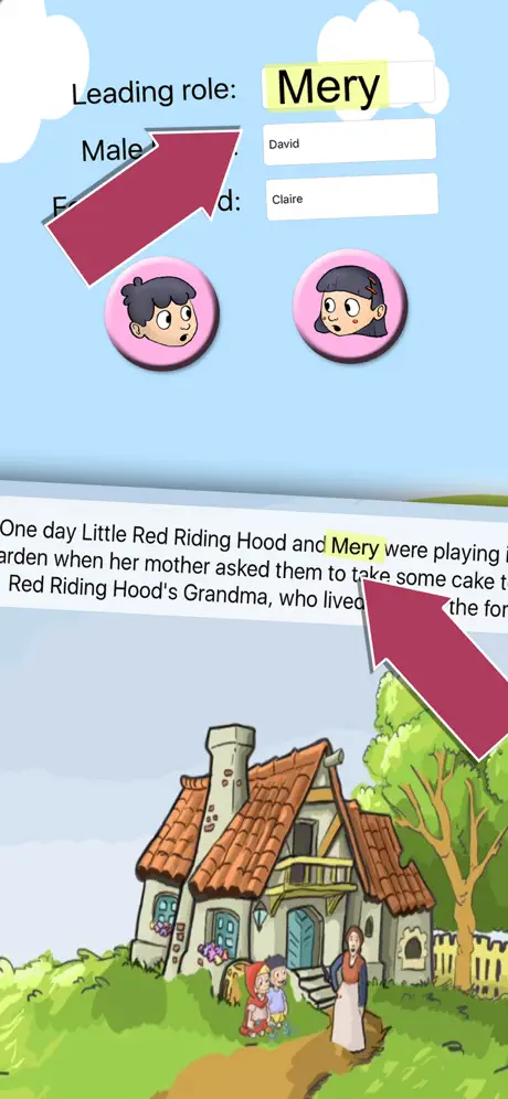 Little red riding hood tale