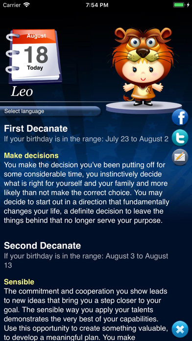 Horoscope HD Pro Screenshot