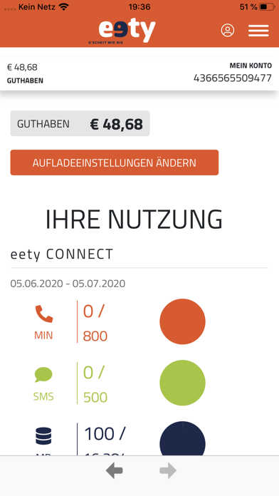 Mein eety Screenshot