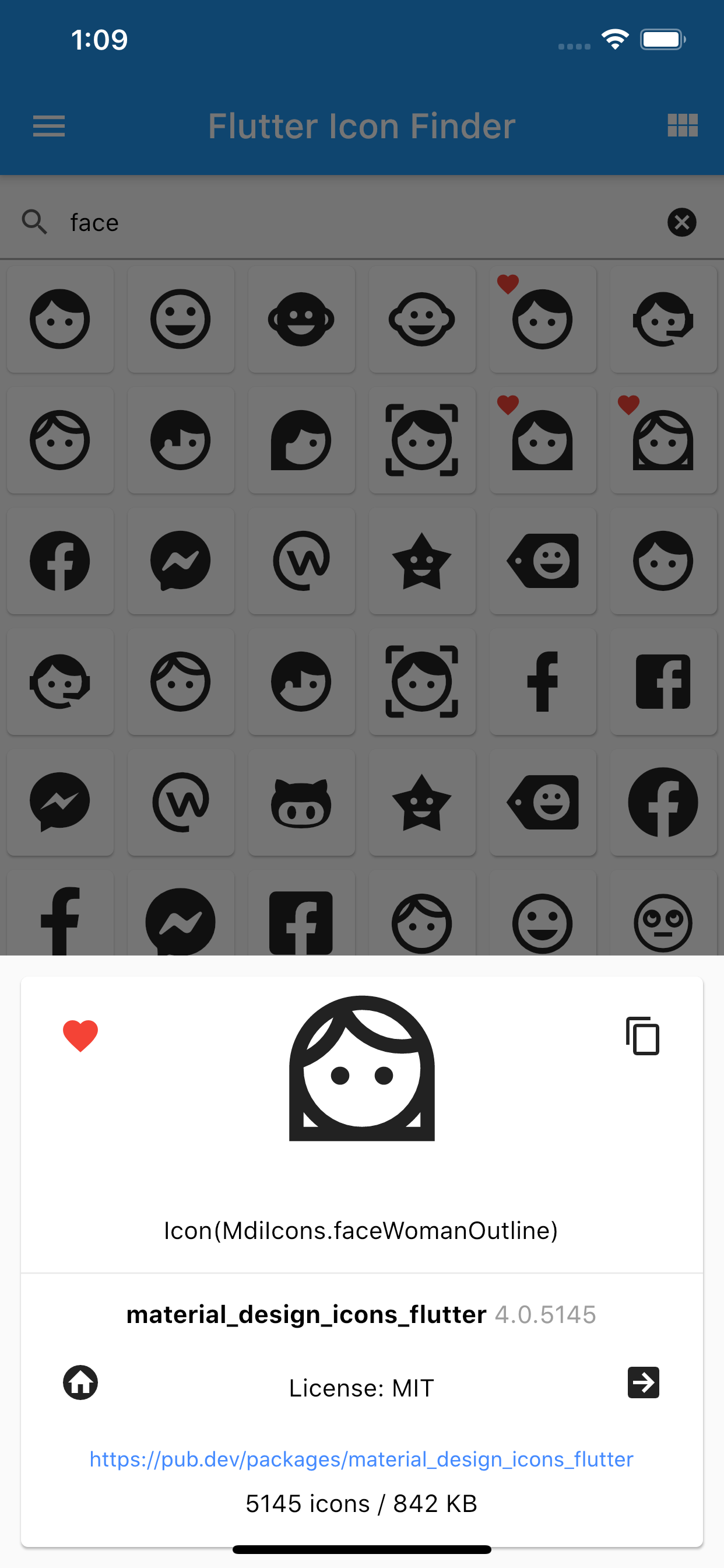 Icon Finder for Flutter