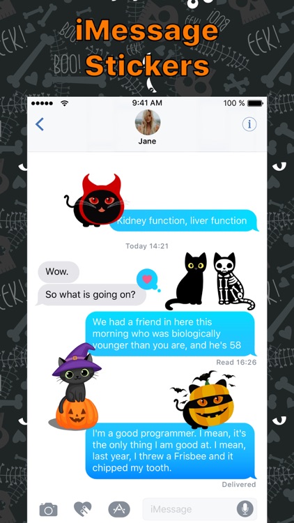 Halloween Kitty Cat Sticker IM