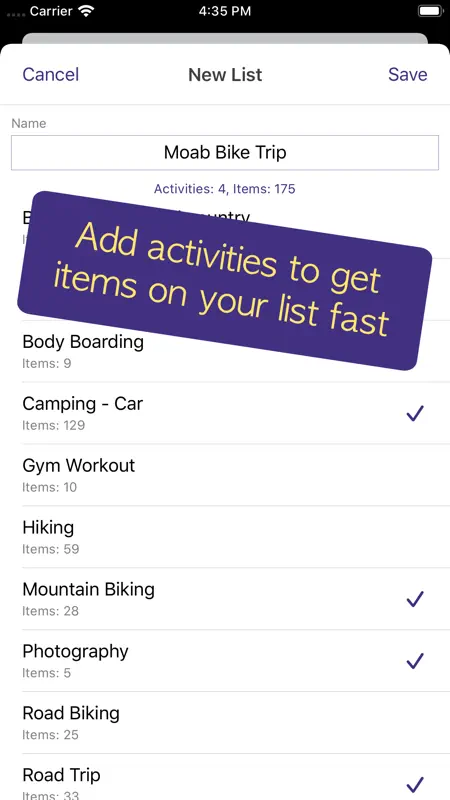PackCheck Packing List screenshot 2 of 10