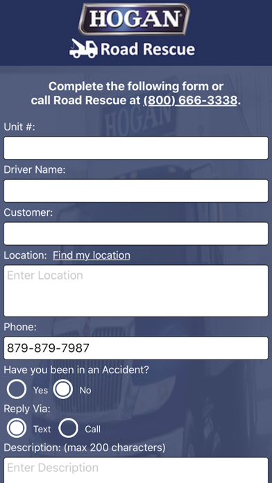 Hogan Truck Services Screenshot