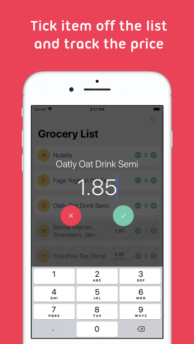 Screenshot #3 pour Mindy : Grocery List