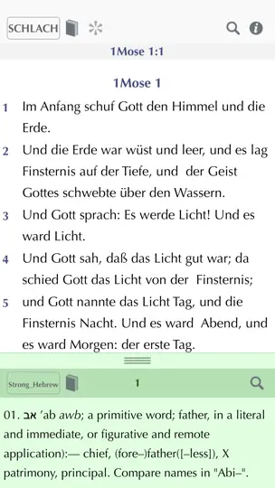 Screenshot von Online Bibel auf dem iPhone 1