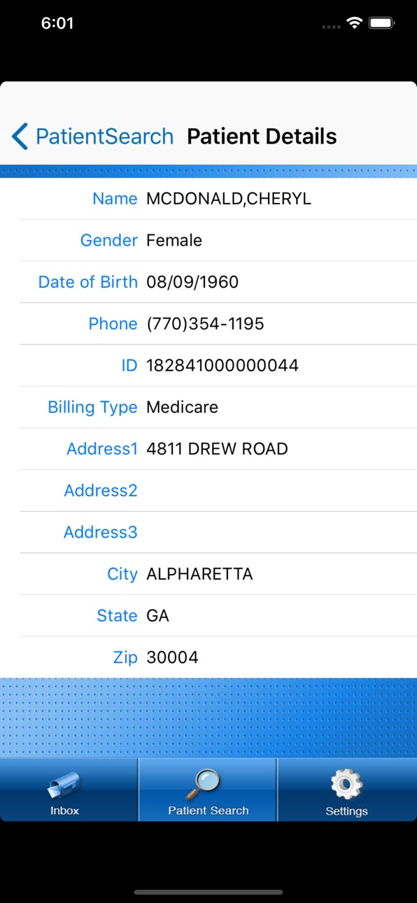 iPhone screenshot