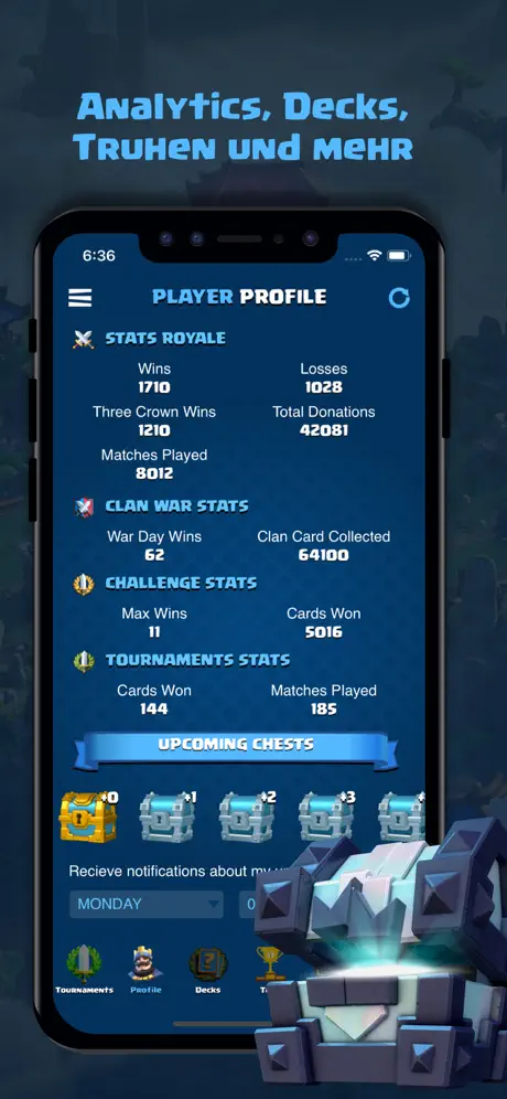 Stats & Tools für Clash