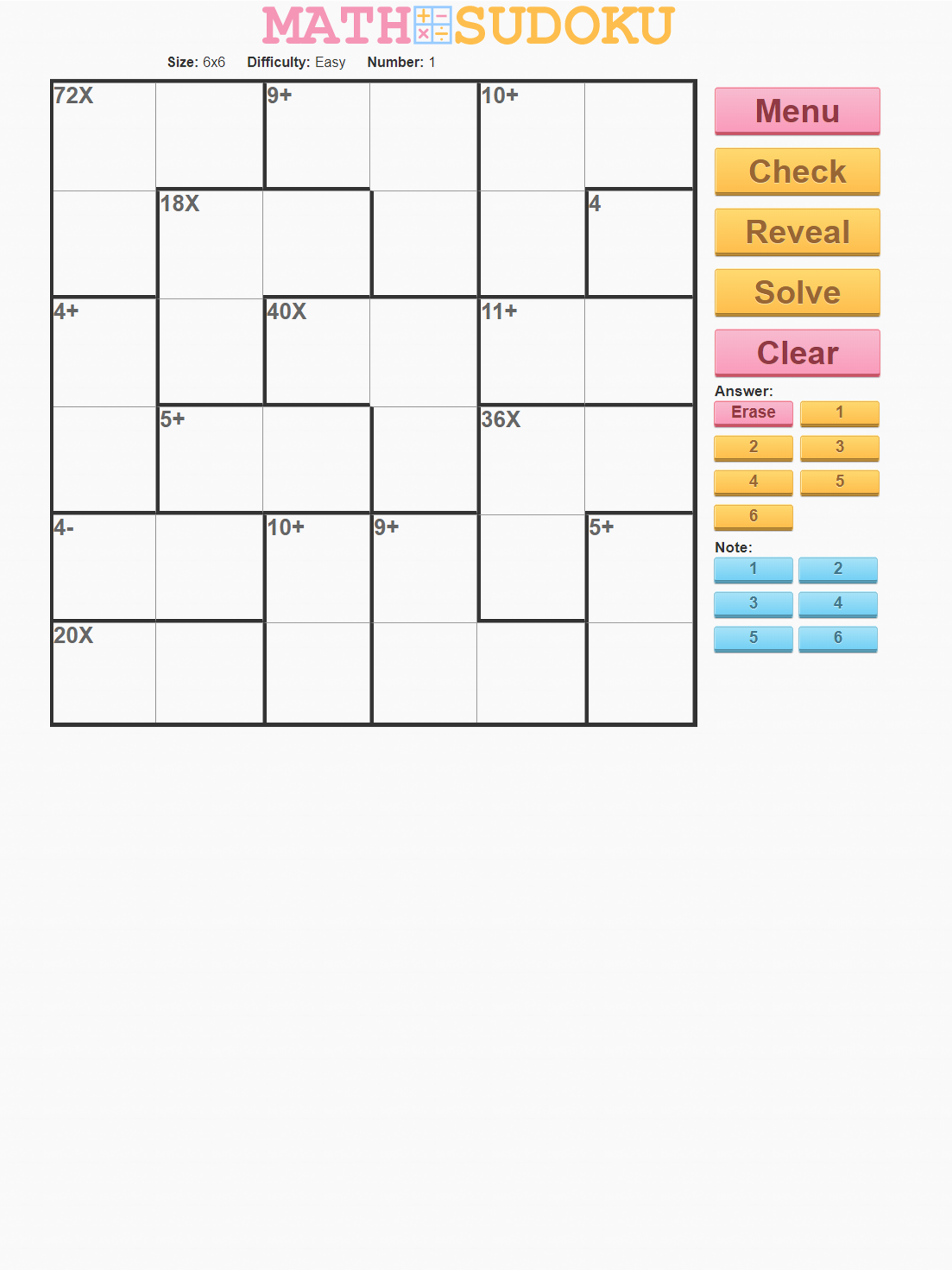 Math Sudoku screenshot 9