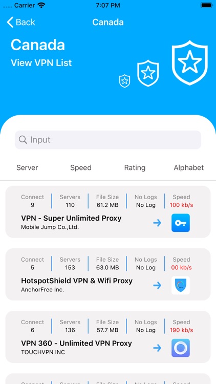Super VPN Rank List screenshot-3