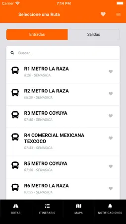 MEZA BusTracker screenshot 2