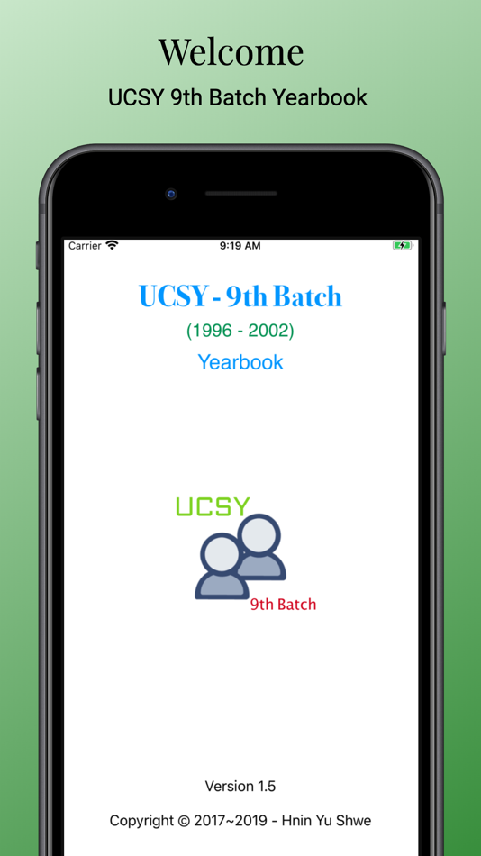 #1. UCSY 9th Batch Yearbook (iOS) 由: DIGISOFT (MYANMAR) COMPANY LIMITED
