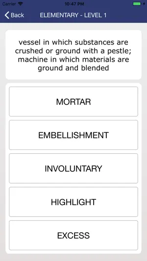 Toefl Vocabulary Quizzes screenshot 4