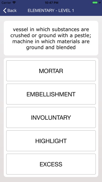 Toefl Vocabulary Quizzes screenshot-3