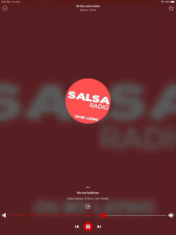 Salsa Music Radio App iPad screenshot 4 - Music app