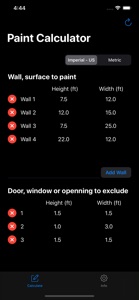 Paint Calculator - Estimator screenshot #3 for iPhone