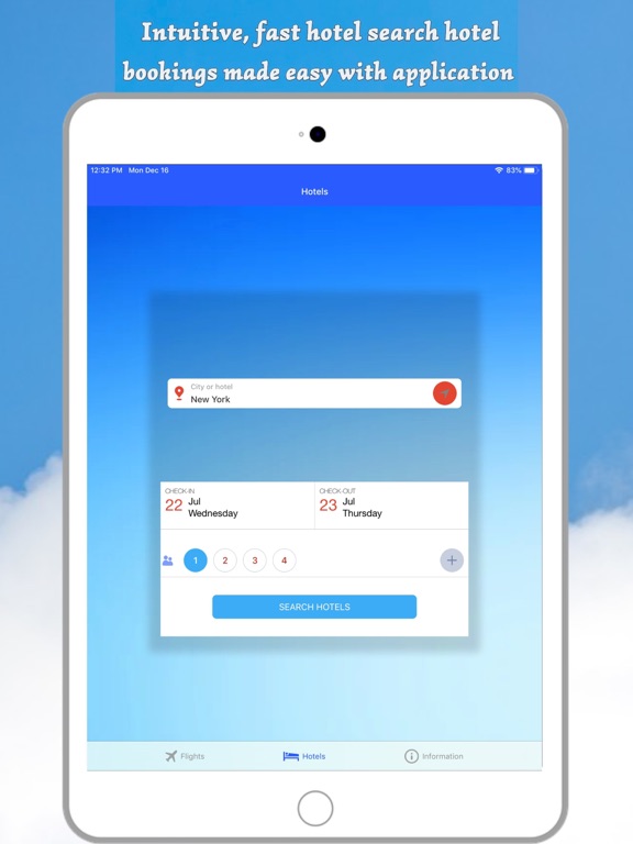 Find Airlines Flights iPad screenshot 5 - Travel app
