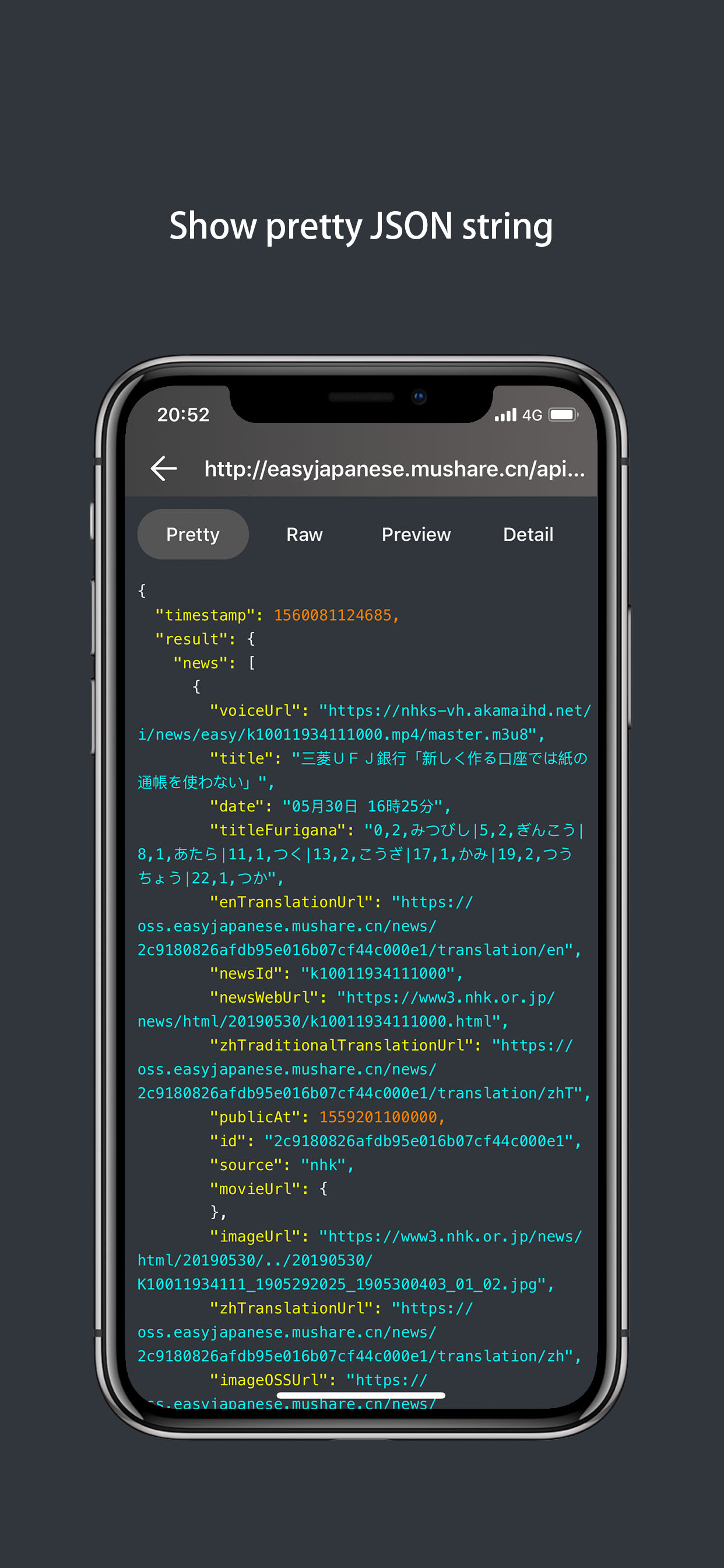 Httper, mobile postman app