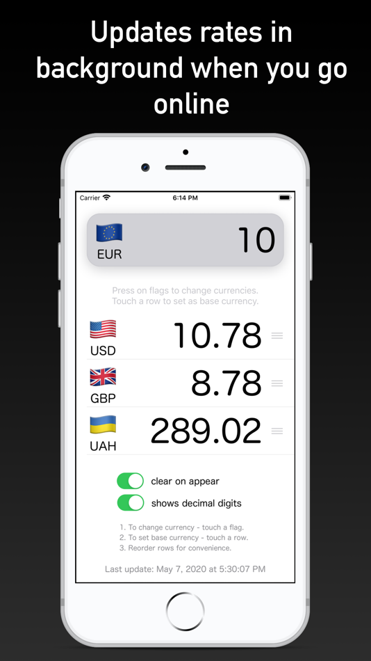 #4. Fast Rates currency converter (iOS) 由: Sergii Koval