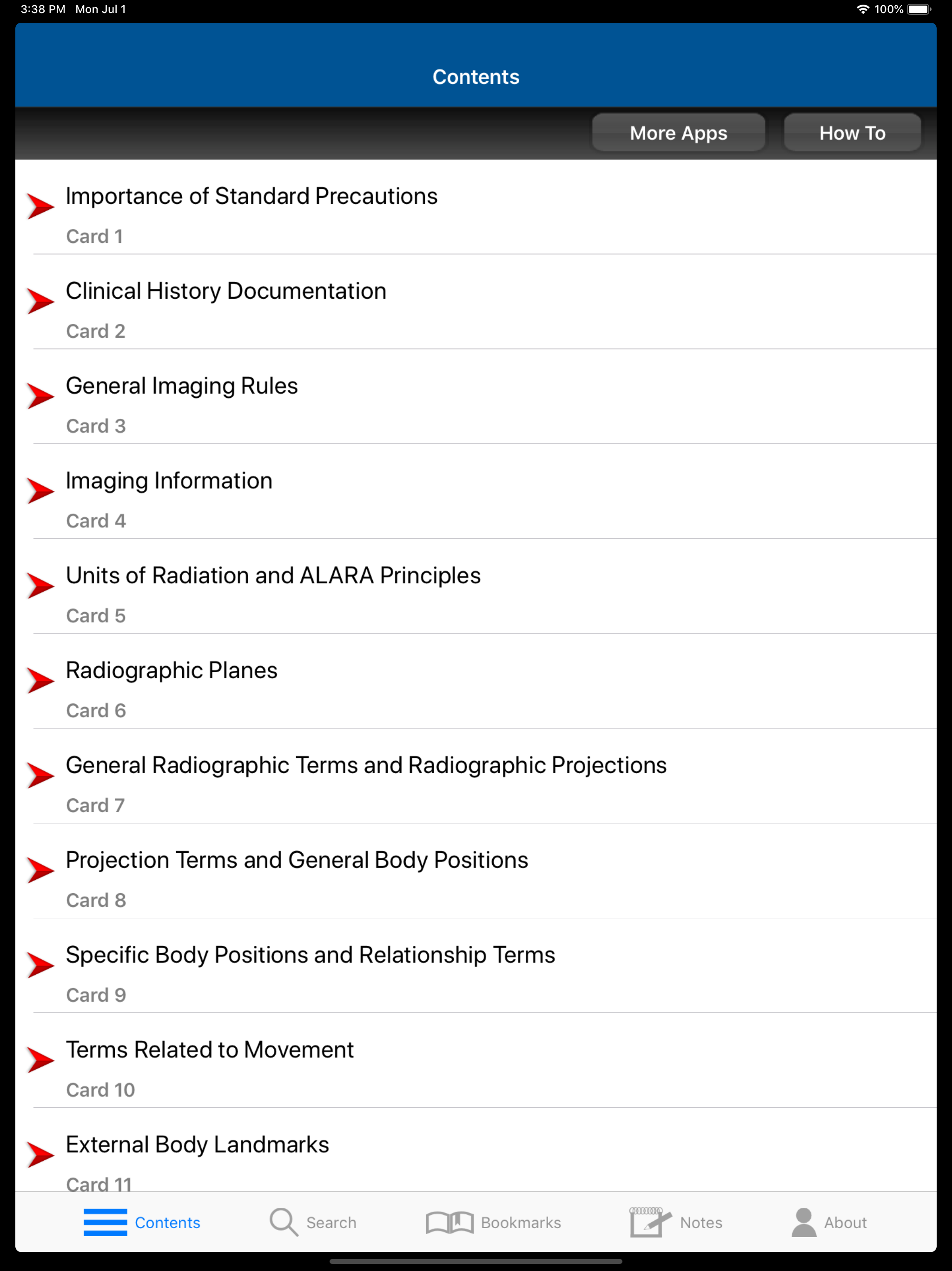 Radiographic Positioning Cards screenshot 7