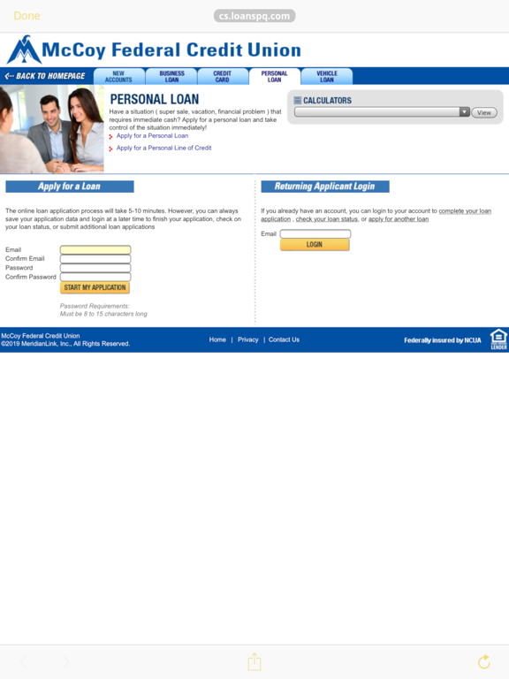 myMcCoy Mobile Banking iPad screenshot 8 - Finance app